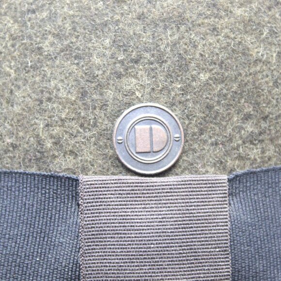 Dasmarca Tony Melange Wool Felt MOD Style Rude Boy Porkpie Hat Army Green - Picture 6 of 8